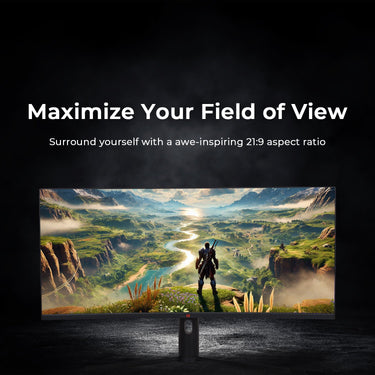 Deco Gear 34" 3440x1440 21:9 Ultrawide Curved Monitor, 180Hz, HDR10, 4000:1 Starter Bundle