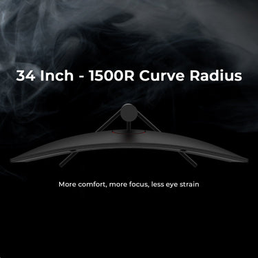 Deco Gear 34" 3440x1440 21:9 Ultrawide Curved Monitor, 180Hz, HDR10, 4000:1 Starter Bundle