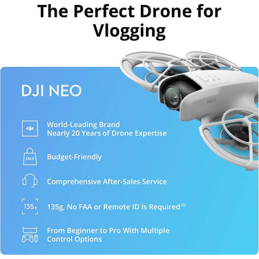 DJI Neo Drone Mini 4K Quadcopter with 3 Battery Combo CP.FP.00000218.02 - Open Box