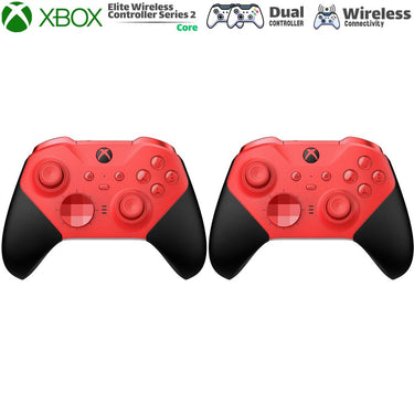 Microsoft RFZ-00013 Xbox Elite Wireless Controller Series 2 (Red) Dual Controller Bundle