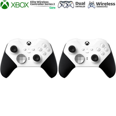 Microsoft 4IK-00001 Elite Wireless Controller Series 2 Core (White) Dual Controller Bundle