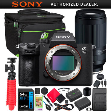 Sony a7 III Mirrorless Full Frame Camera Body Kit + Tamron 70-300mm Lens Bundle