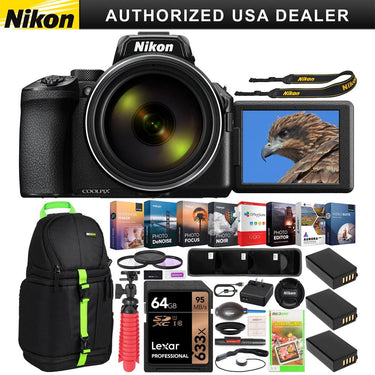 Nikon COOLPIX P950 Compact Digital Camera 83x Optical Zoom Lens 3 Battery Pro Bundle