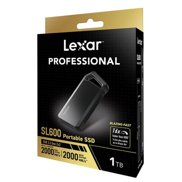 Lexar SL600 USB 3.2 Type-C Portable External SSD - 1TB, 2000MB/s, Aluminum
