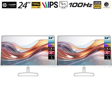 Hewlett Packard 524sa Series 5 23.8" FHD 1080p 16:9 IPS Dual Monitor with Speakers