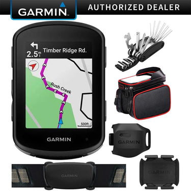 Garmin Edge 540, Compact GPS Cycling Computer w/ Sensors + Deco Accessory Bundle
