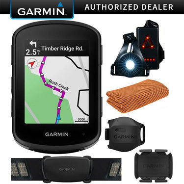 Garmin Edge 540, Compact GPS Cycling Computer with Sensors + Accessories Bundle