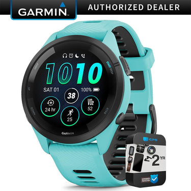Garmin Forerunner 265 GPS Smartwatch Aqua/Black with 2 Year Warranty