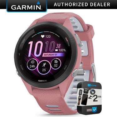 Garmin Forerunner 265S GPS Smartwatch Light Pink/Whitestone with 2 Year Warranty