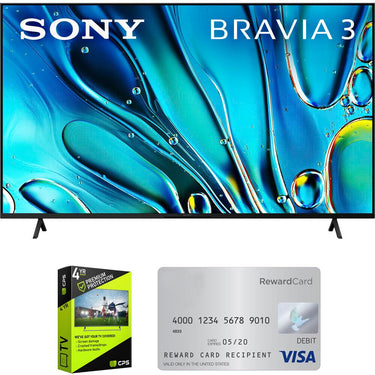 Sony BRAVIA 3 K65S30 65" 4K LED TV (2024) Bundle w/ 4 Yr Warranty +$75 Gift Card