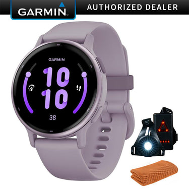Garmin 010-02862-13 Vivoactive 5 Fitness Smartwatch, Orchid w/ Accessories Bundle