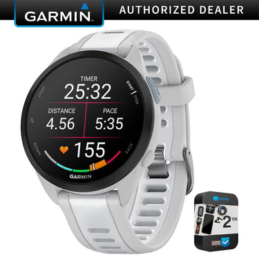 Garmin 010-02863-31 Forerunner 165 Music Smart Sport Watch w/ Warranty Bundle