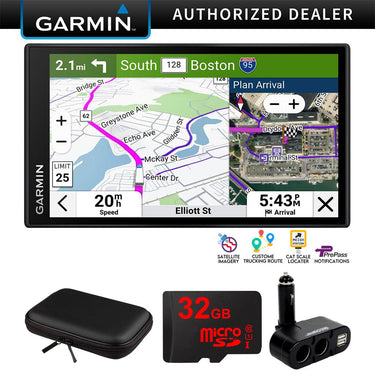 Garmin dezl OTR620 6" GPS Truck Navigator, Satellite Imagery w/ Accessories Bundle