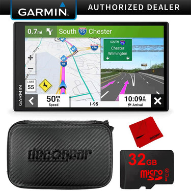 Garmin DriveSmart 66 6" Car GPS Navigator (010-02469-00) Bundle with 7" Hard EVA Case
