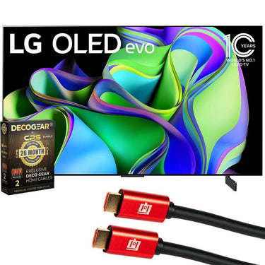 LG OLED evo C3 48 Inch HDR 4K Smart OLED TV 2023 + 26 Months Extended Protection