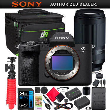 Sony a7 IV Mirrorless Full Frame Camera Body Kit + Tamron 70-300mm Lens Bundle