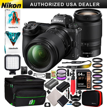 Nikon Z6II Full-Frame Mirrorless Camera + 24-200mm Lens Kit + Photography Bundle