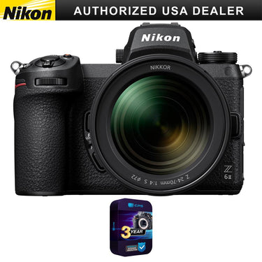 Nikon Z6II Mirrorless Camera  w/NIKKOR Z 24-70mm f/4 S Lens + 3 Year Extended Warranty