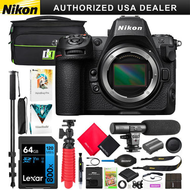 Nikon Z8 Full Frame Mirrorless Professional 8K Hybrid FX Camera Body Kit 1695 Bundle