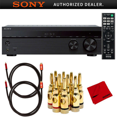 Sony STRDH590 5.2 Multi-Channel 4k HDR AV Receiver with Deco Gear HDMI Cable Bundle