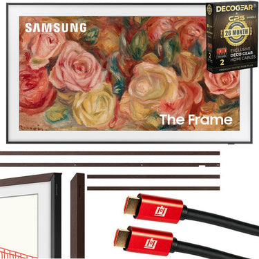Samsung 43 inch The Frame QLED 4K TV 2024 + Bezel Modern Brown & 26 Month Protection