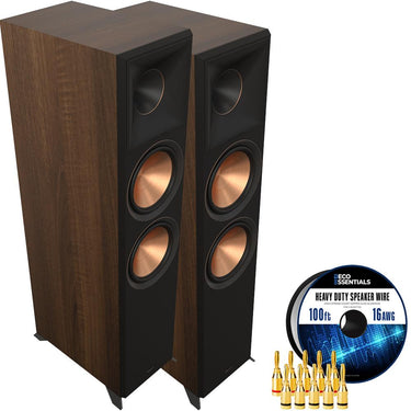 Klipsch RP-8000F II Hi-Res Floorstanding Speaker (Pair) + Deco Gear Wire + Banana Plugs