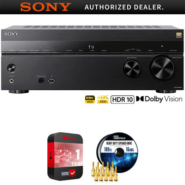 Sony STR-AN1000 7.2 ch Home Theater 8K A/V Receiver w/ Accessories + Warranty Bundle