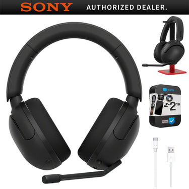 Sony INZONE H5 Wireless Gaming Headset, Black w/ Accessories + Warranty Bundle