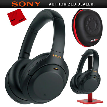 Sony WH1000XM4/B Wireless Noise Cancelling Headphones WH1000XM4/B Black Pro Stand Kit