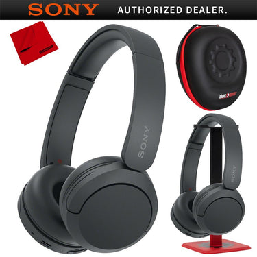 Sony WH-CH520 Wireless Headphones with Microphone, Black w/ Pro Stand Kit