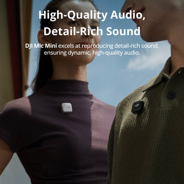DJI Mic Mini Transmitter (Infinity Black), Ultralight, High-Quality Audio