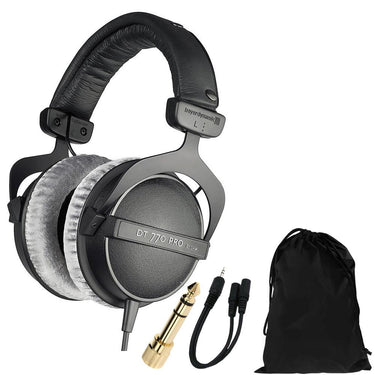 BeyerDynamic DT 770 PRO Closed Dynamic Studio Headphones 80 Ohms +Stereo Bundle