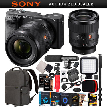 Sony a6400 Mirrorless 4K APS-C Camera Body + 35mm F1.4 GM Lens SEL35F14GM Kit Bundle