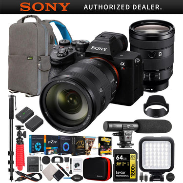 Sony a7R V Full Frame Mirrorless Camera + 24-105mm F4 G OSS Lens Kit SEL24105G Bundle