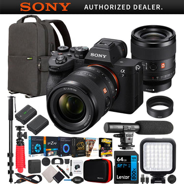 Sony a7 IV Full Frame Mirrorless Camera + FE 35mm F1.4 GM Lens Kit SEL35F14GM Bundle