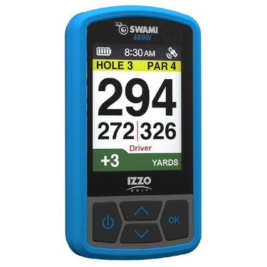 IZZO Golf Swami 6000 Handheld Golf GPS Rangefinder, Water-Resistant, 16h Battery, Blue