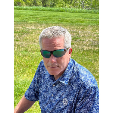 Callaway Sungear Kite Polarized Golf Sunglasses, Tortoise and Gray/Green Mirror