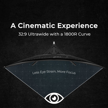 Deco Gear 49" QD-OLED Ultrawide Monitor, 5120x1440, 144Hz, 0.03ms, 100% sRGB, KVM, 3-Pack