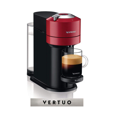 Nespresso Vertuo Next Coffee & Espresso Maker, 5 Cup Sizes, 25s Heat-Up, Cherry Red