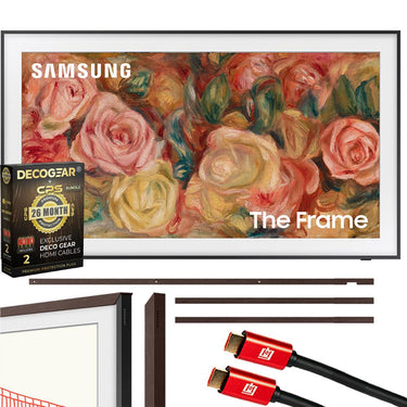 Samsung 50 inch The Frame QLED 4K TV 2024 + Bezel Modern Brown & 26 Month Protection