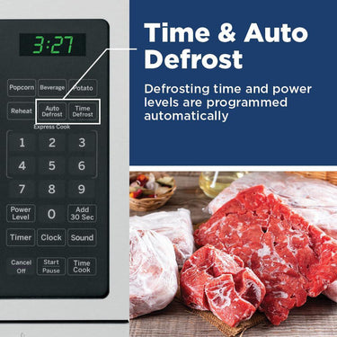 GE 700-watt Compact 0.7 Cu Ft Countertop Microwave Oven - GCST07N1WSS - Open Box