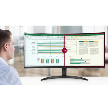 LG 34-inch Curved UltraWide WQHD HDR 10 100Hz Monitor - 34WR55QK-B - Open Box