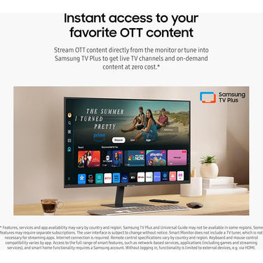 Samsung 43" Smart Monitor M7 (M70D) 4K UHD with Streaming TV, Speakers and USB-C