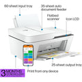 Hewlett Packard DeskJet 4255e Wireless Color Inkjet Printer w/ Printer Essentials Bundle
