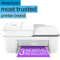 Hewlett Packard DeskJet 4255e Wireless Color Inkjet Printer w/ Printer Essentials Bundle