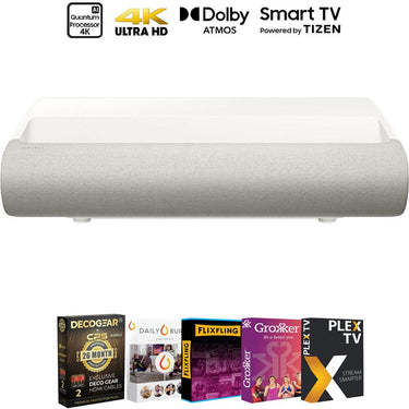 Samsung 120" Premiere Ultra Short Throw 4K Projector+ 26 Month Protection & Movie Bundle