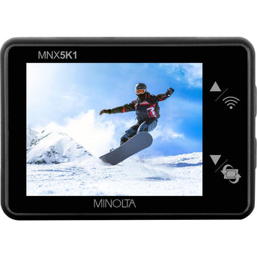 Minolta 5K Ultra HD / 24 MP Action Camcorder Kit w/ WiFi - MNX5K1 - Open Box