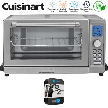 Cuisinart Deluxe Convection Toaster Oven Broiler w/ 2 Year Extended Warranty Bundle