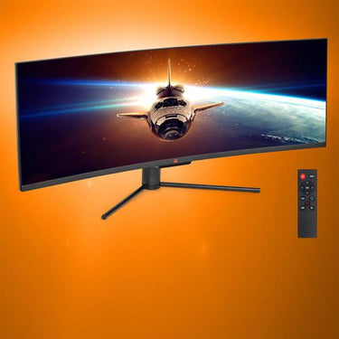 Deco Gear 49" Curved Ultrawide LED 3840x1080 HDR400 32:9 144Hz VA Gaming Monitor USED