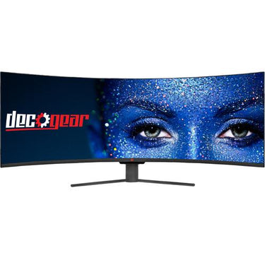 Deco Gear 49" Curved Ultrawide LED 3840x1080 HDR400 32:9 144Hz VA Gaming Monitor USED
